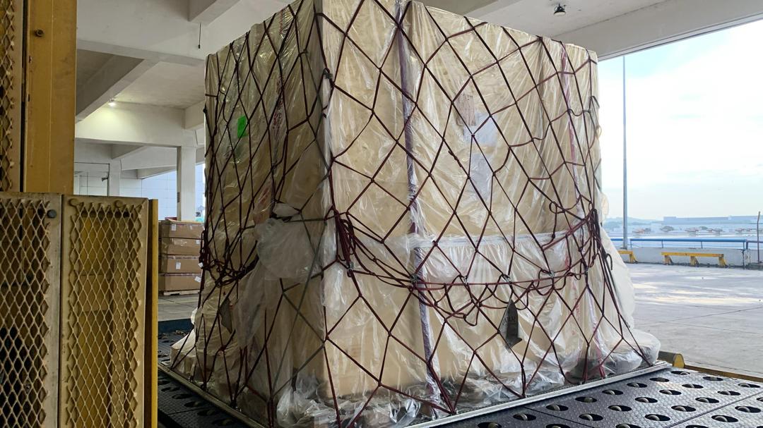 Oversized netted palletized project cargo